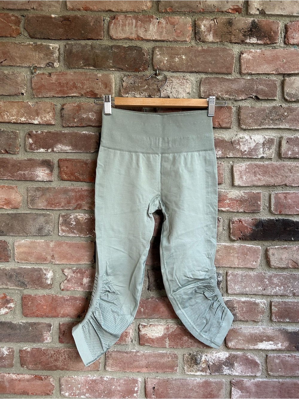 Lululemon awakening crop Sage Green Taryn Toomey The Class collaboration